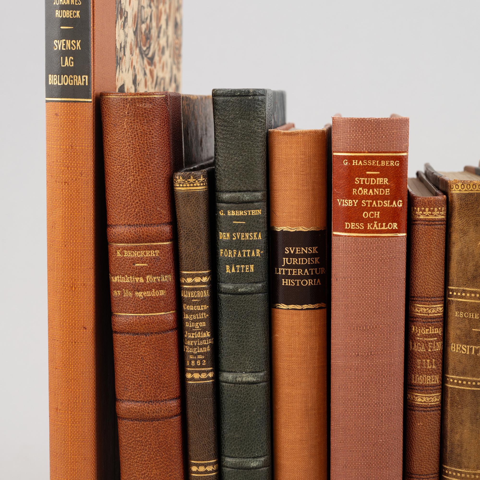 Parti juridisk och rättshistorisk litteratur.