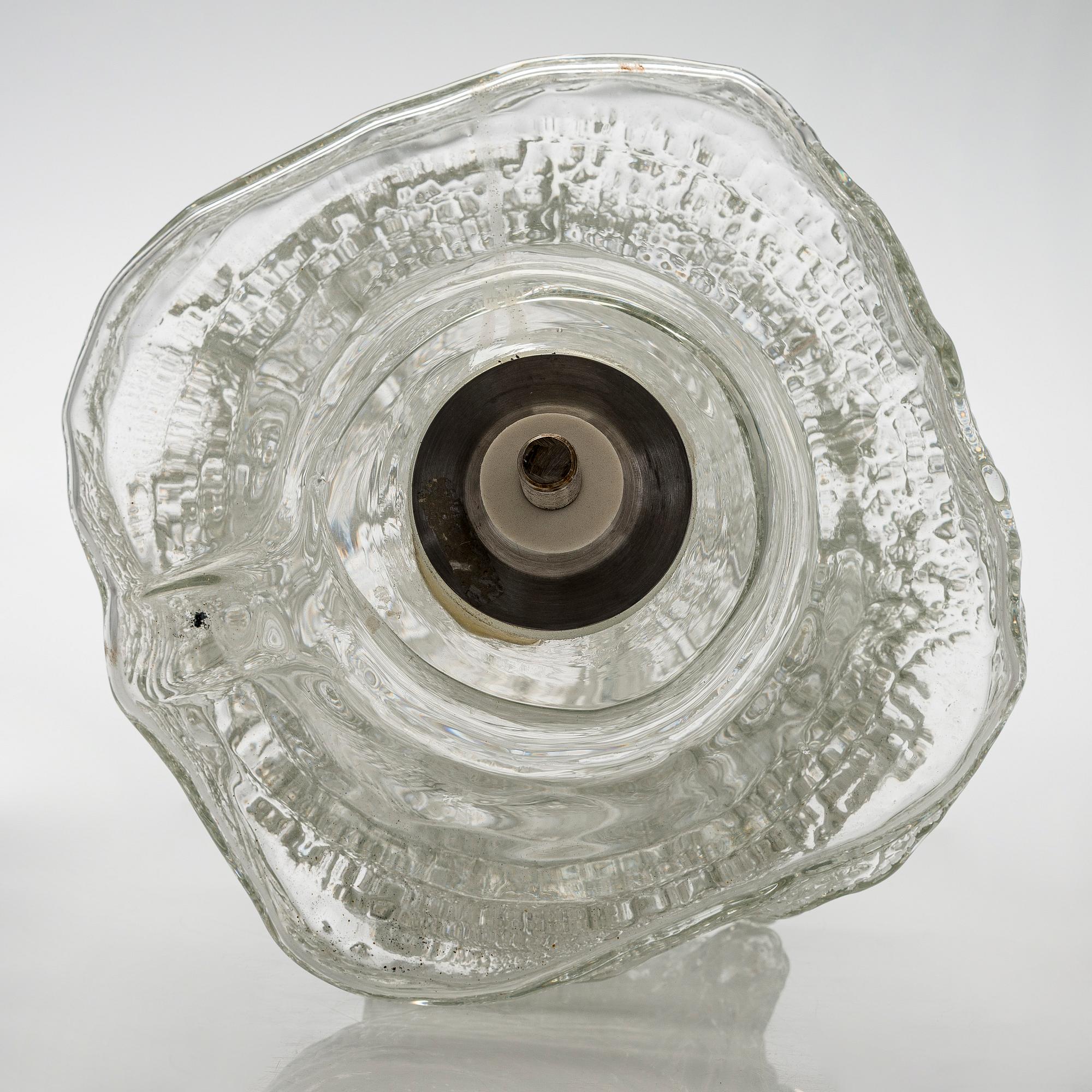 Timo Sarpaneva, veistos, "Ahtojää", signeerattu Timo Sarpaneva Iittala 1967.