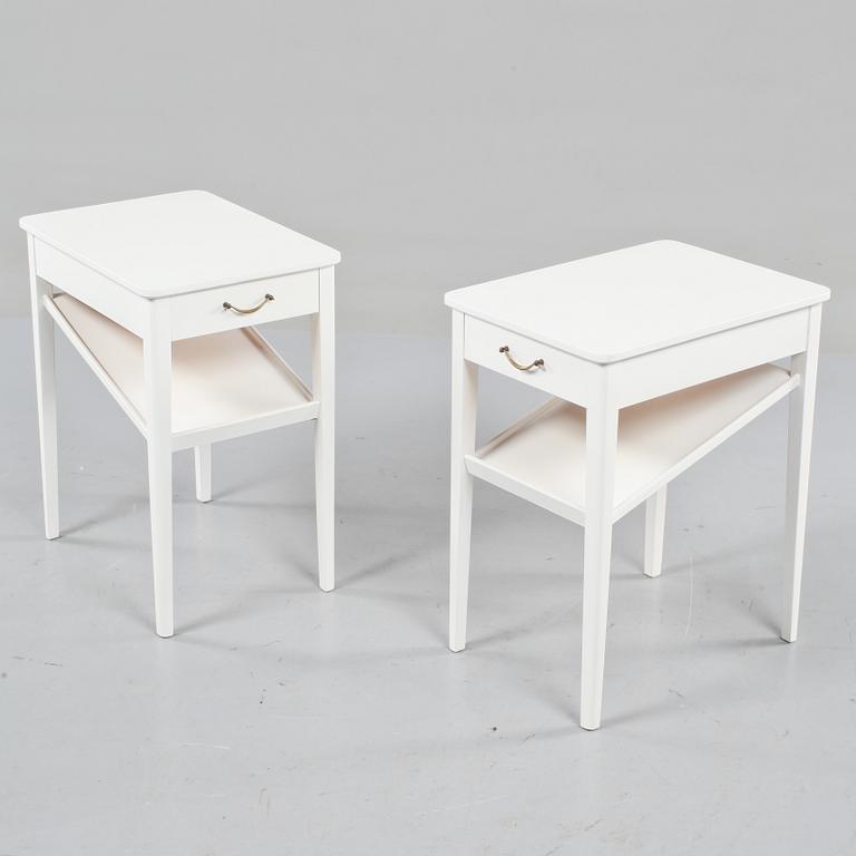 SÄNGBORD, ett par, 1900-talets andra hälft.