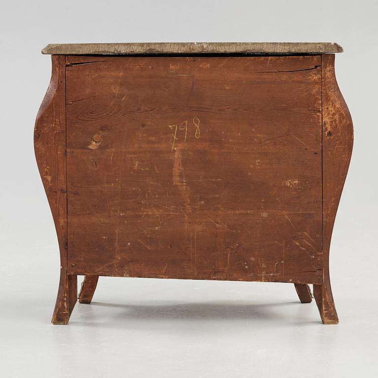 A Swedish Rococo commode by G Foltiern, master 1771.