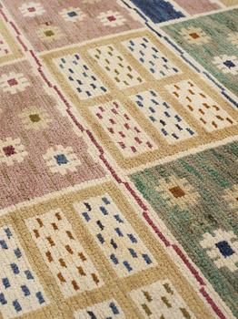 Märta Måås-Fjetterström, Matto, "Ängarna", knotted pile, ca 244-245,5 x 178,5-181,5 cm, signed AB MMF.