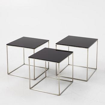 Poul Kjaerholm, a nest of three tables, 'PK71', Fritz Hansen, Denmark, 2017.