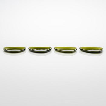 Alvar Aalto, four '3900-37' plates signed Alvar Aalto Iittala -56.
