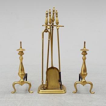 FIRE UTENSILS, 6 parts, 20th century.