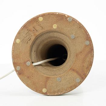 Lisa Larson, a stoneware table lamp, Gustavsbergs Studio, Sweden, probably 1960's/70's.