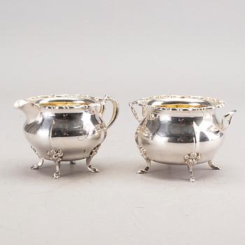 KAFFESERVIS, 3 delar, silver, K Andersson, 1936.