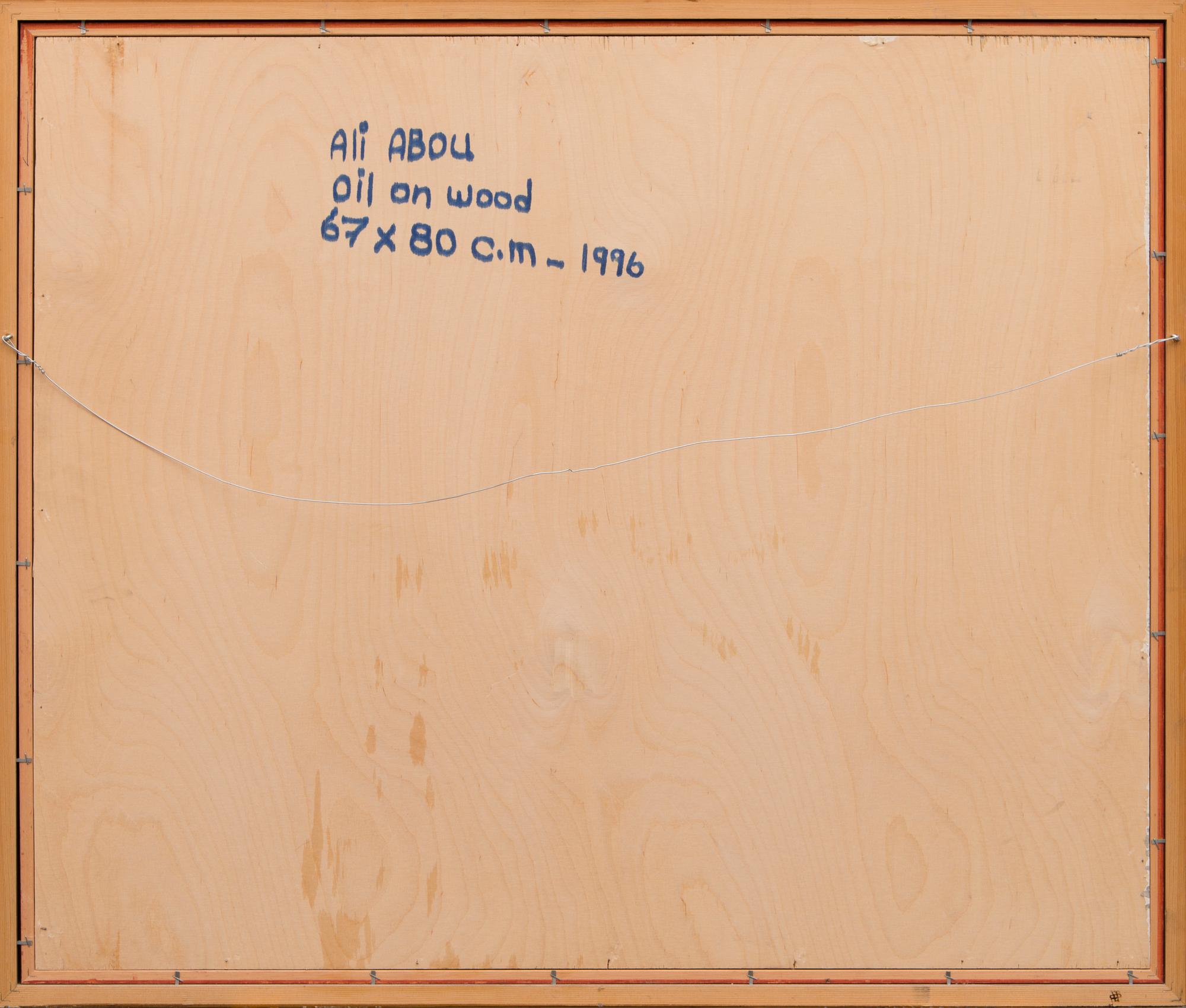 ALI ABOU, olja på pannå, signerad och daterad -96.