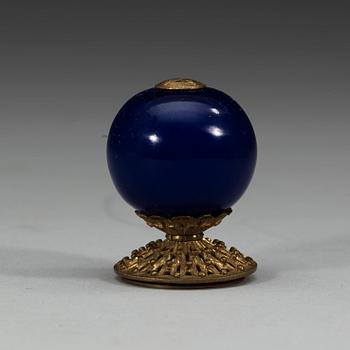 A set of fourteen Mandarin hat buttons, late Qing dynasty (1644-1912).