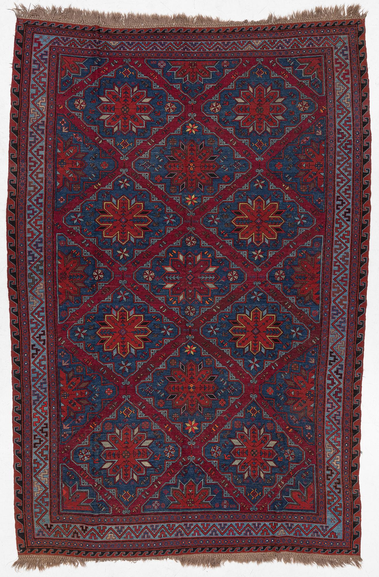 A semi-antique Sumak, probably Caucasian, c. 365 x 249 cm.