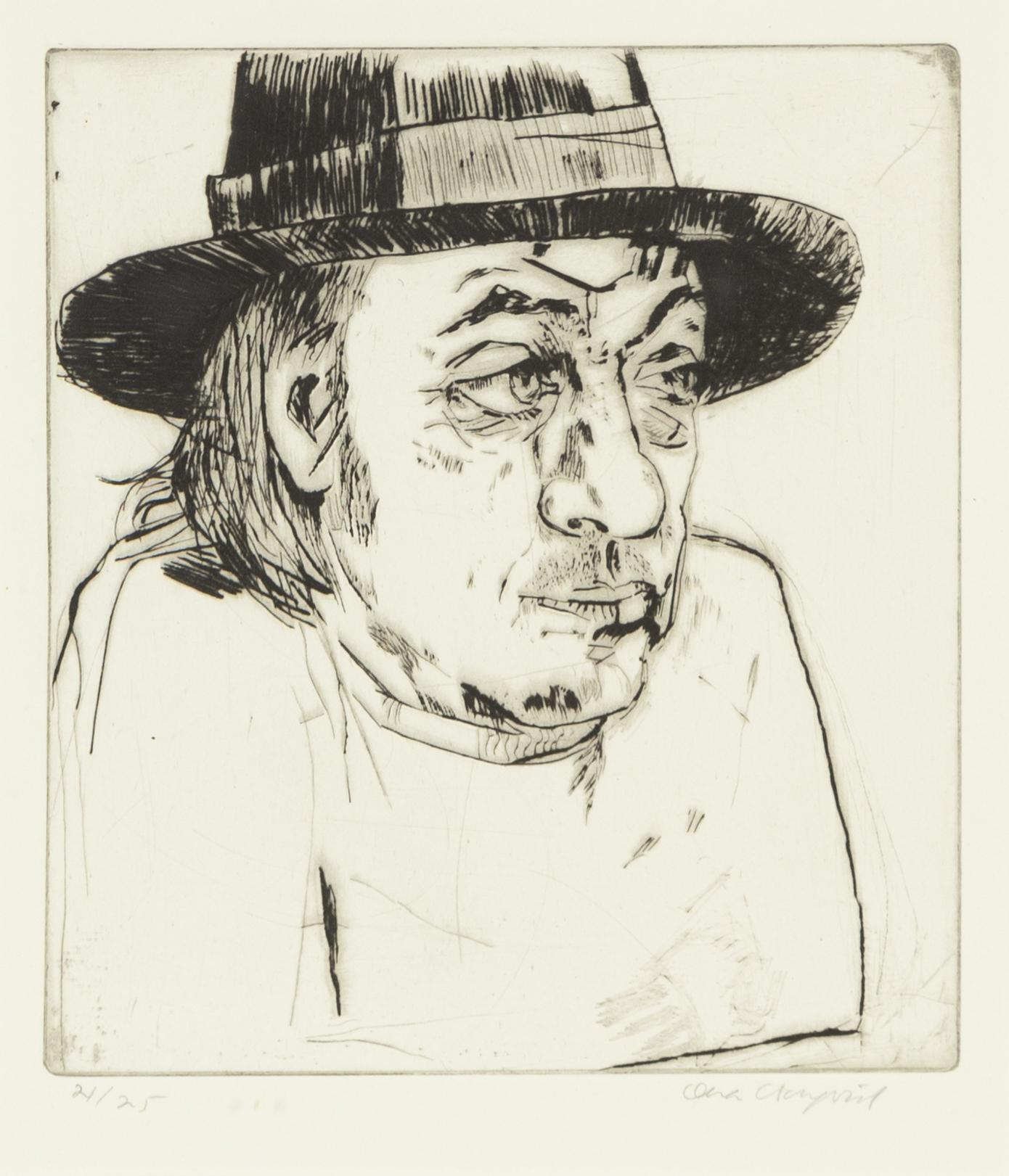 Lena Cronqvist, drypoint, signed 21/25.