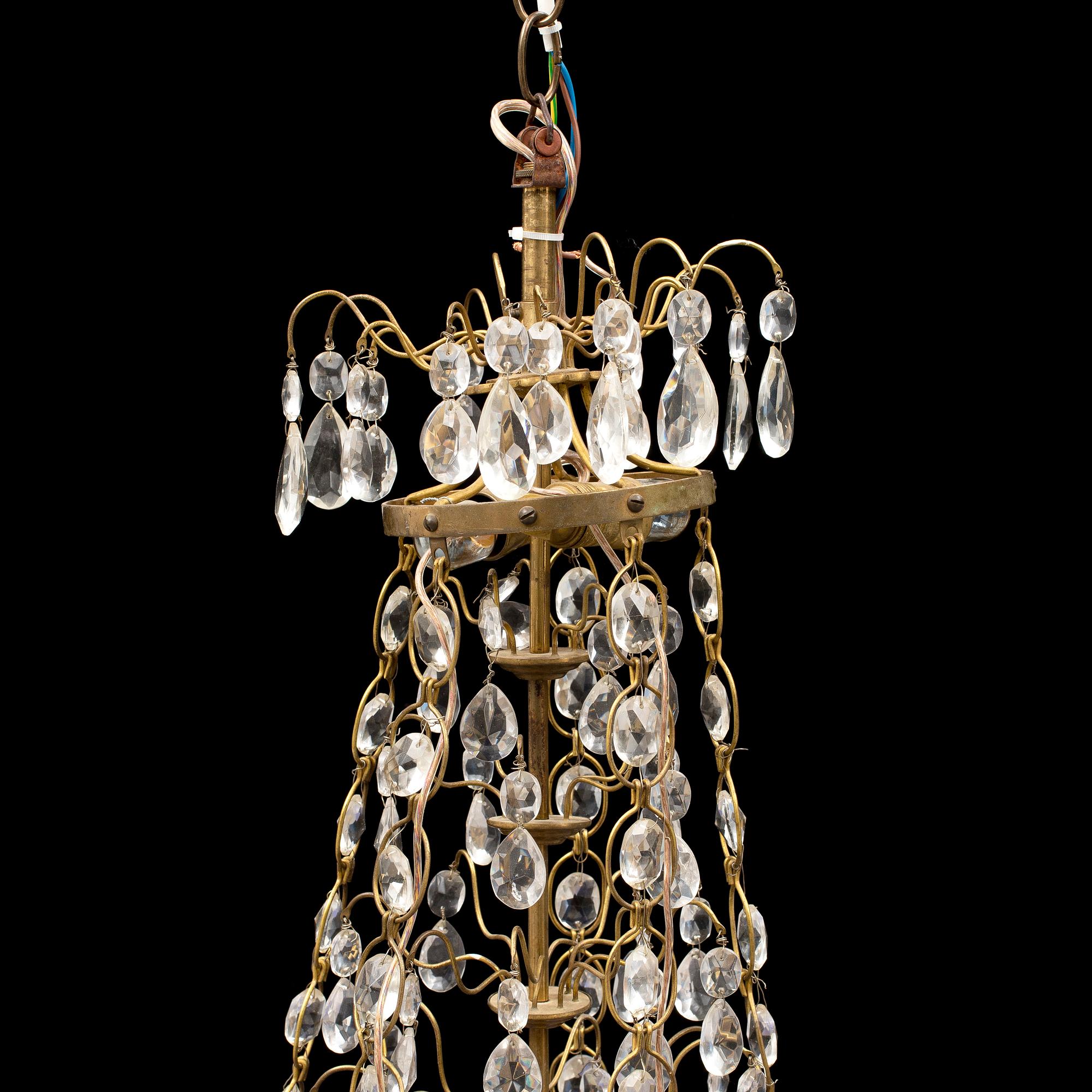 CHANDELIER, gustavian style, mid 20th century.