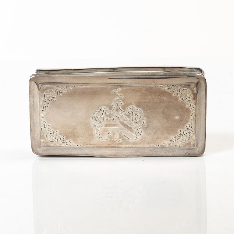 Silver, 5 pieces, Sweden 19th-20th century.