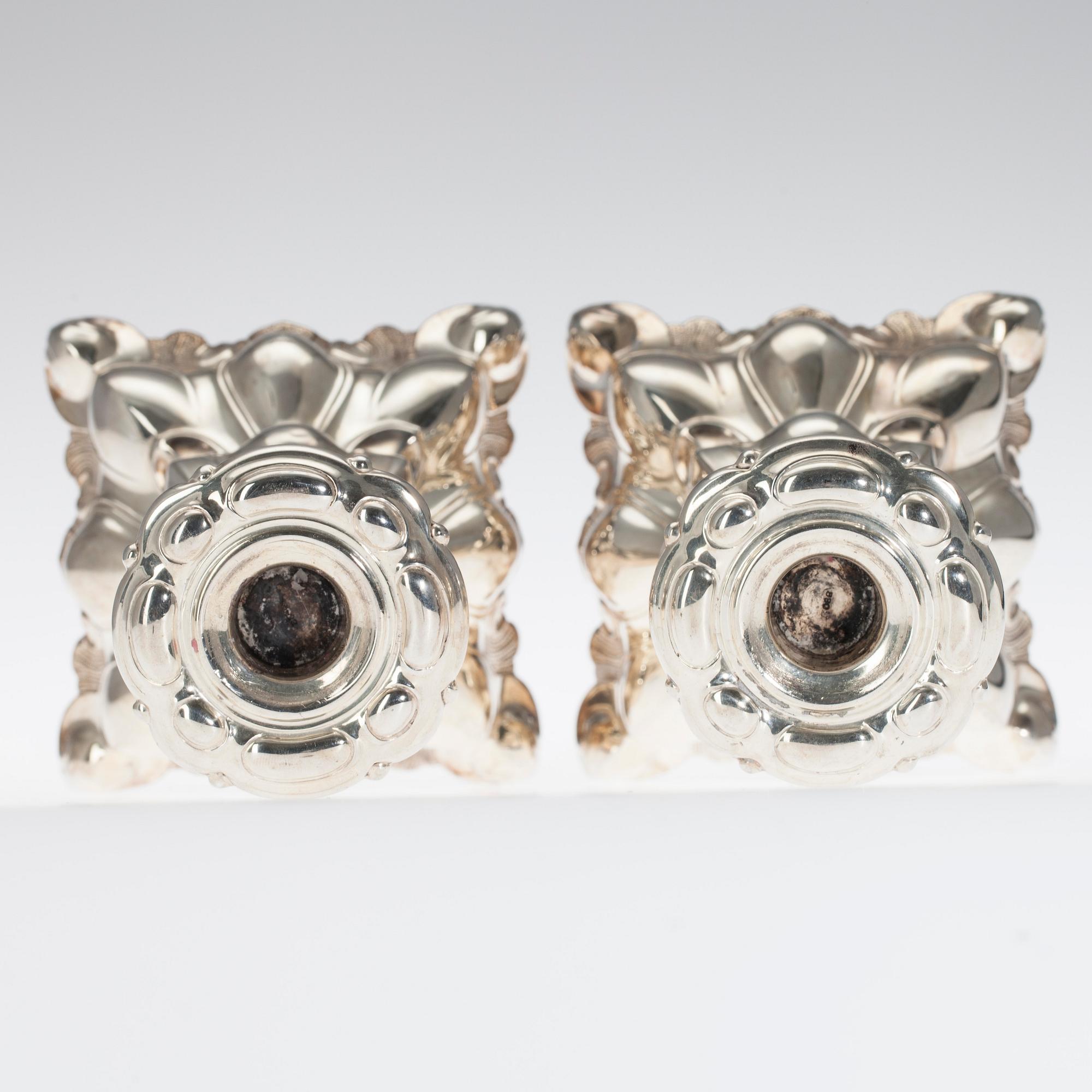 LJUSSTAKAR, ett par, svenska kontrollstämplar. 1900-talets senare hälft.