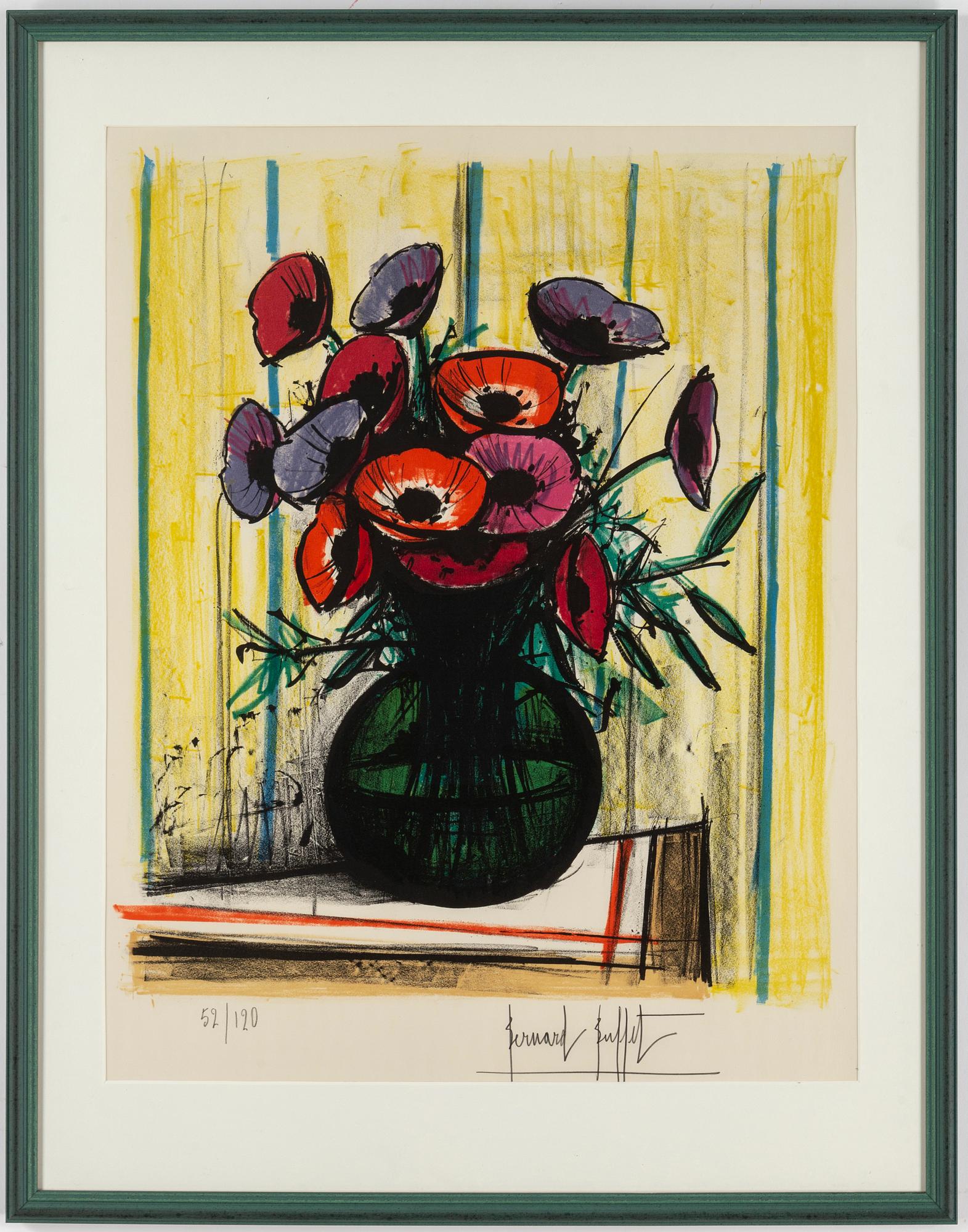 BERNARD BUFFET, lithograph in colours, signed and numbered 52/120.