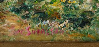 SVEN SVENSSON, olja på pannå, signerad.