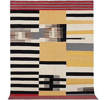 A carpet, kilim, modern design, c. 235 x 174 cm.