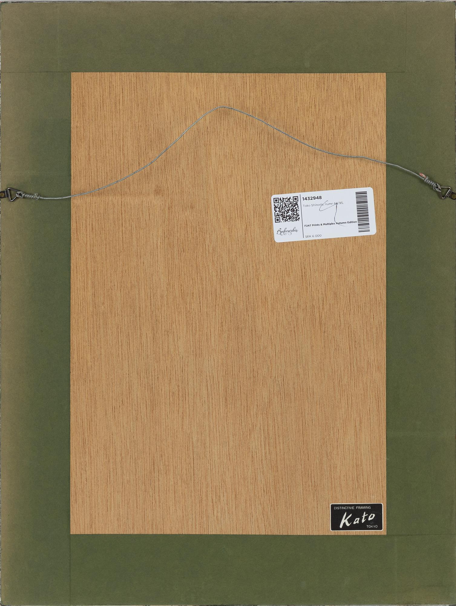 Toko Shinoda, lithograph in colours, signed 44/95.