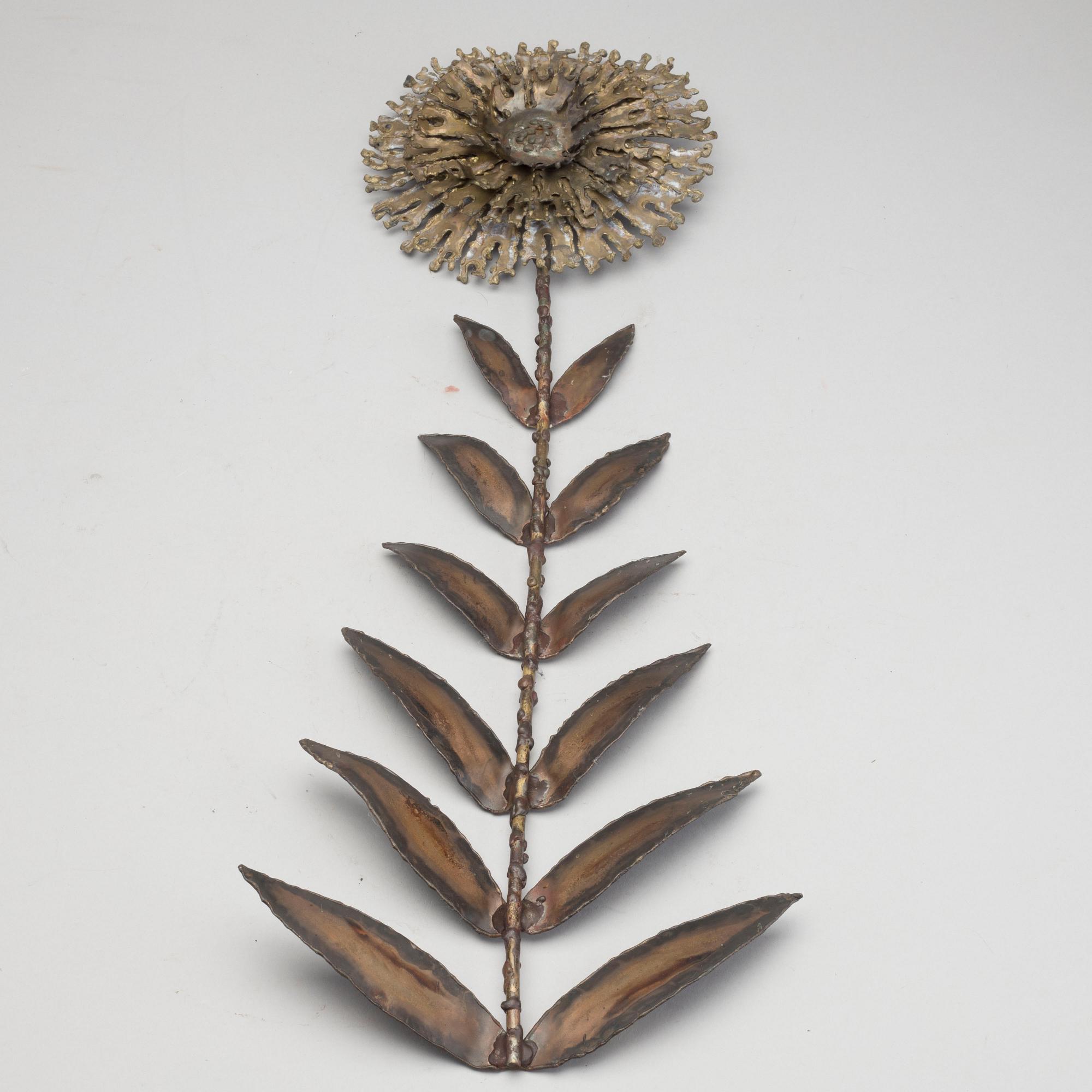 A second half of the 20th century bronze and metal sculpture, labeled Philrowe, Chicago. Signed and dated 1974.