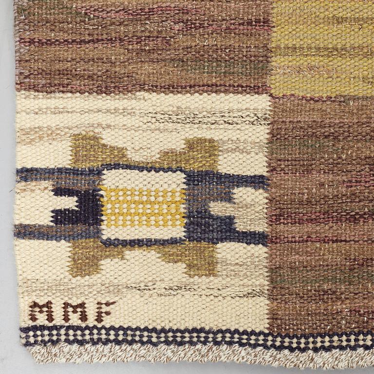 Märta Måås-Fjetterström, Matto, "Rutmattan", flat weave, ca 294,5-297 x 196-201,5 cm, signed MMF.