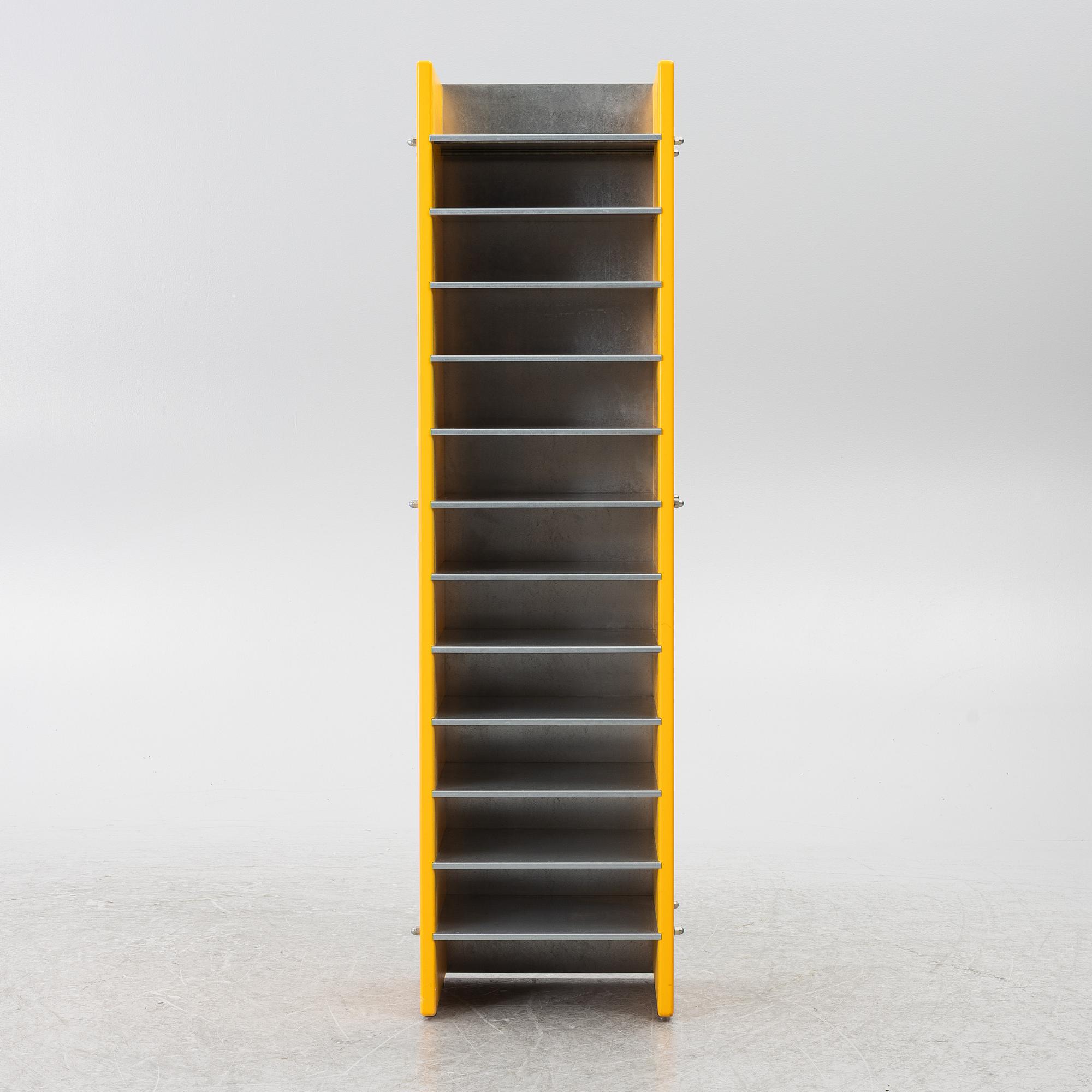 Unidentified designer, newspaper rack, contemporary.