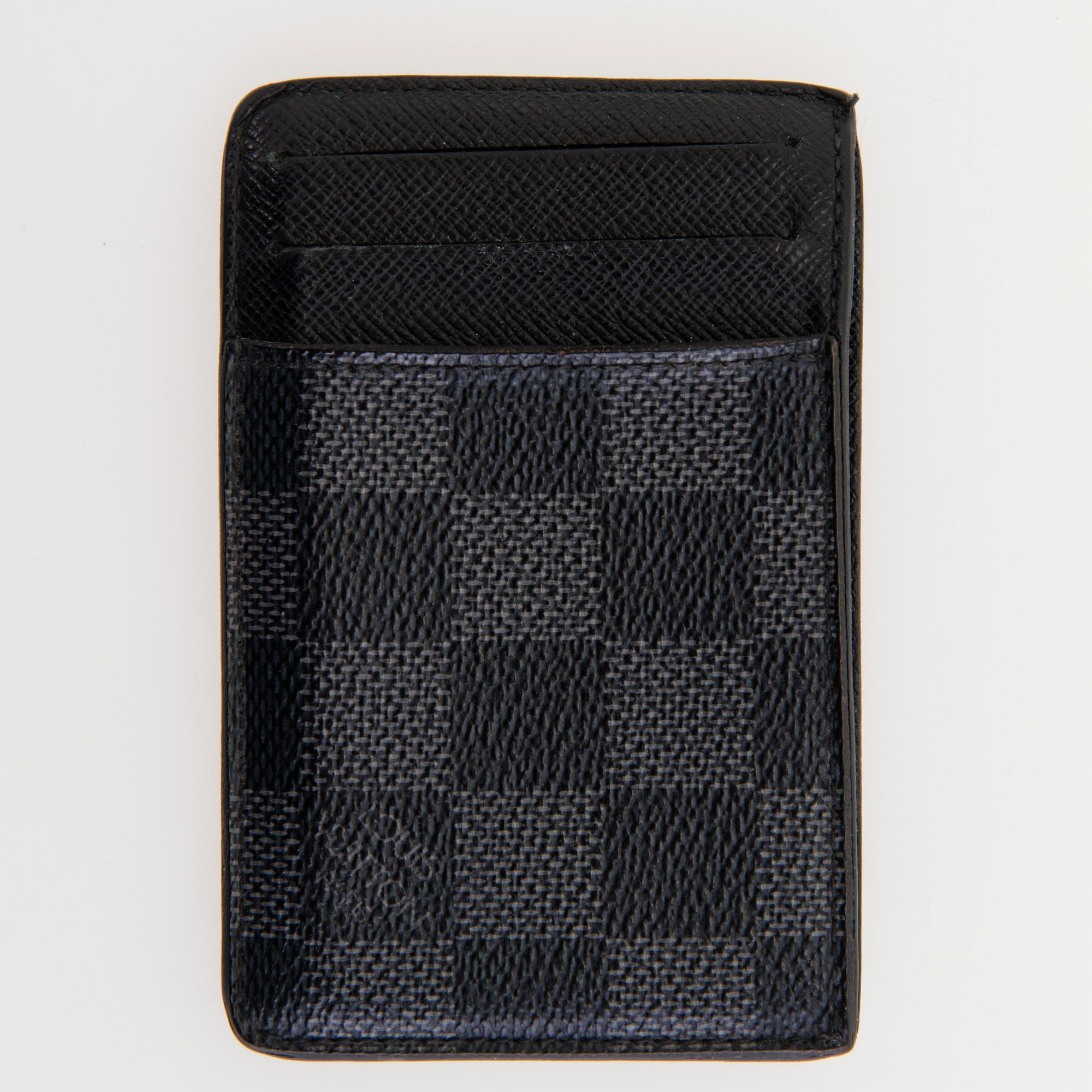 LOUIS VUITTON, Damier Graphite VYÖ, KORTTIKOTELO JA AVAINKOTELO.