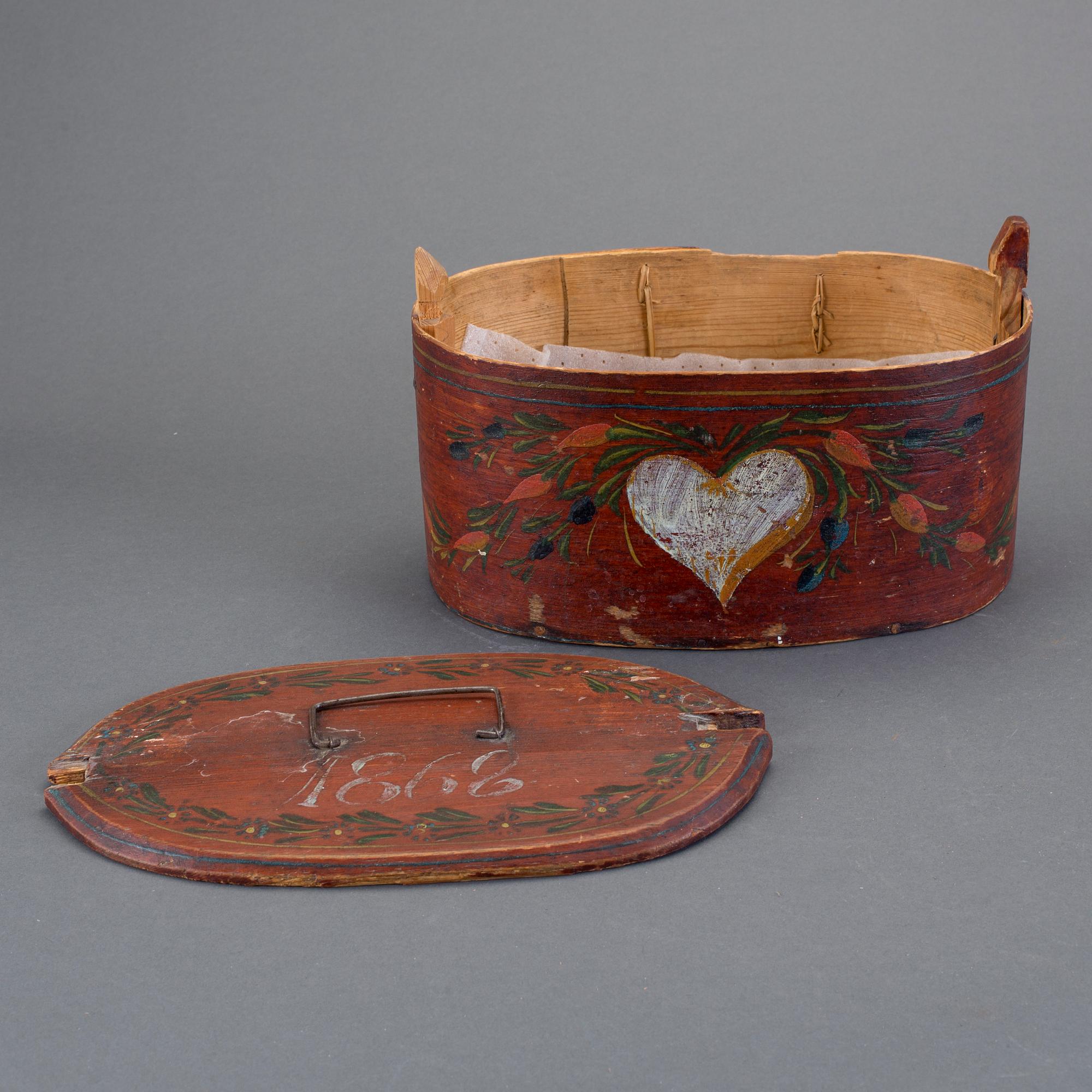 SVEPASK, allmoge. Hälsingland, märkt 1868.