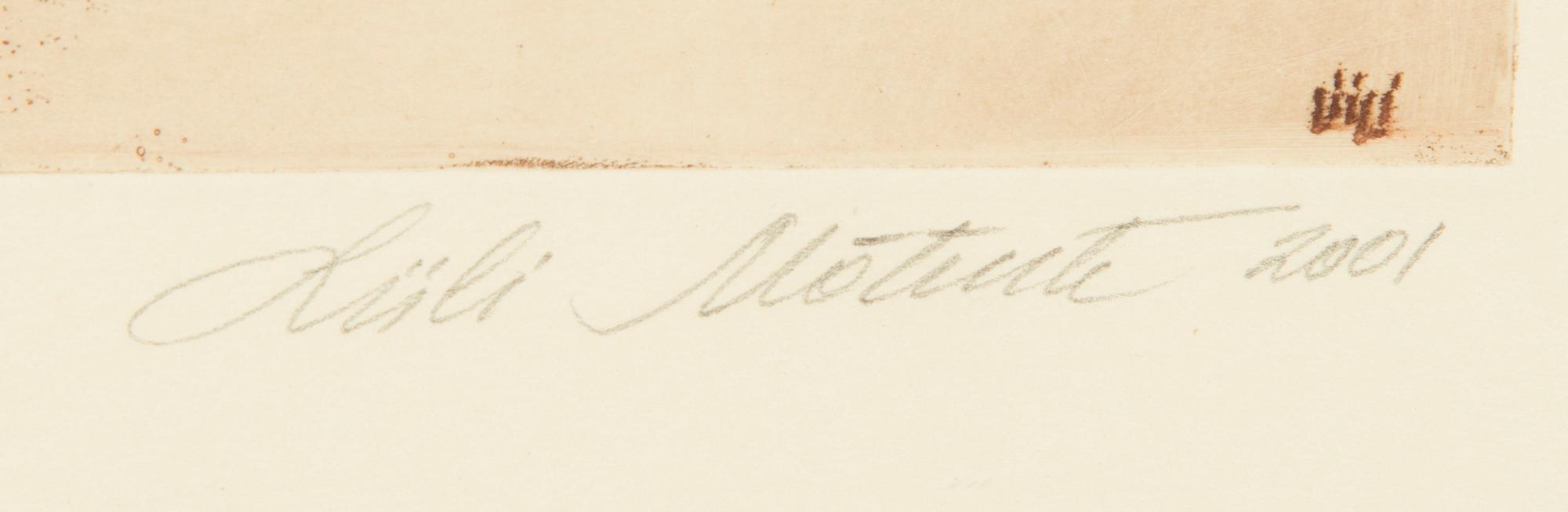 Liili Mõtuste, etching, signed and dated 2001, marked Tpl'a 11/100.