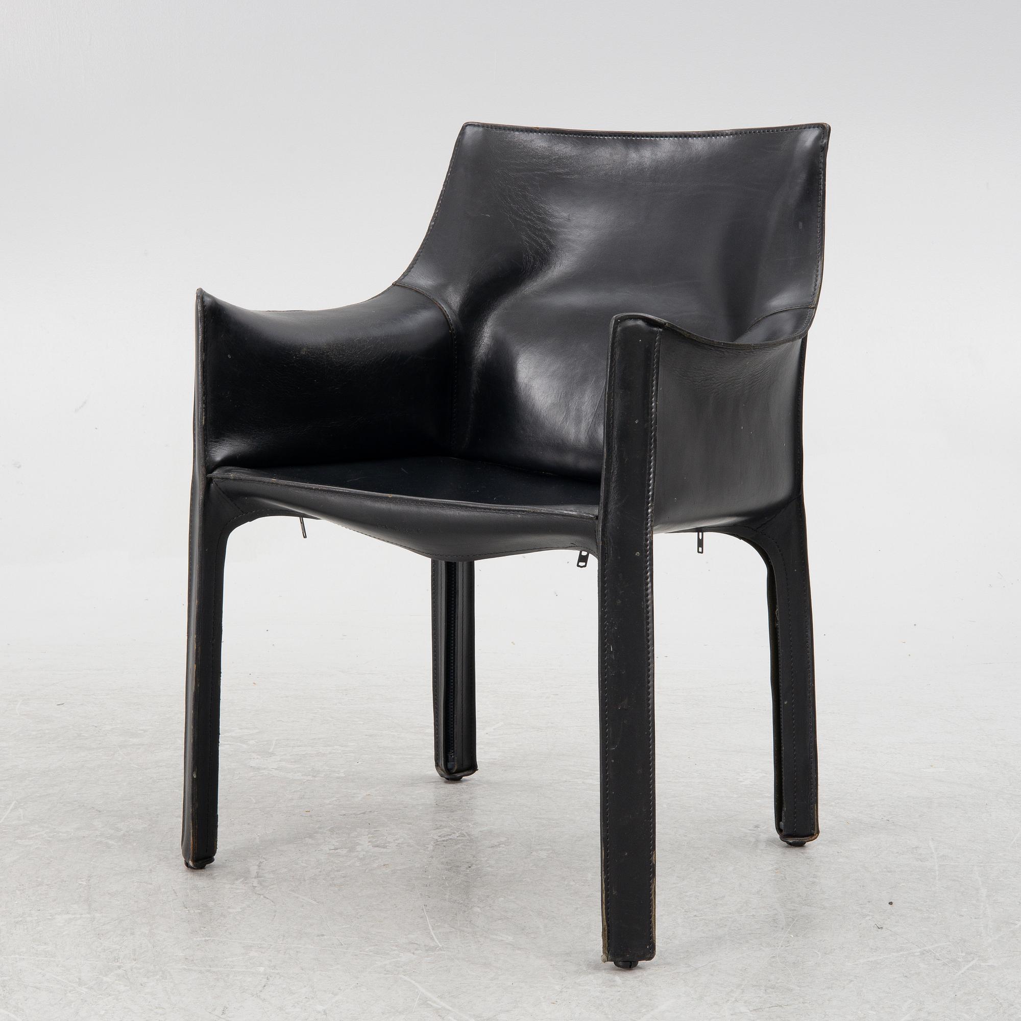 Mario Bellini, a '413 CAB' armchair, Cassina, Italy.