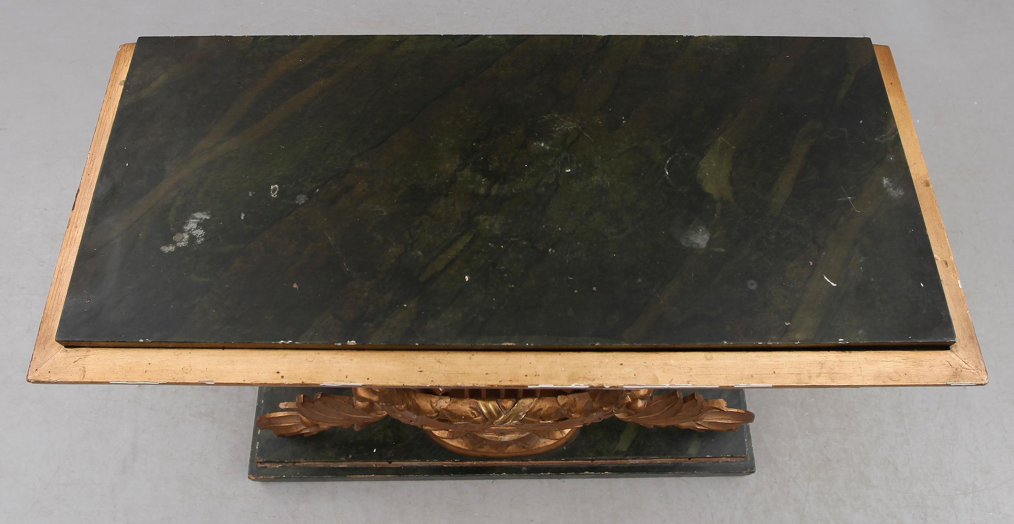 SPEGEL MED KONSOLBORD, empire, 1800-talets första hälft.