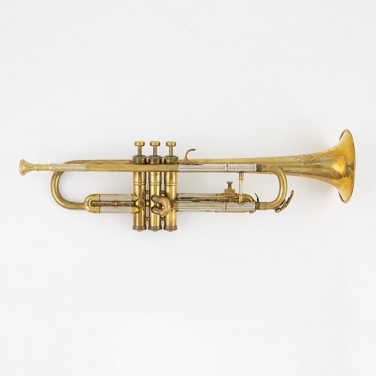 An 'Emperor' trumpet by Boosey & Hawkes.