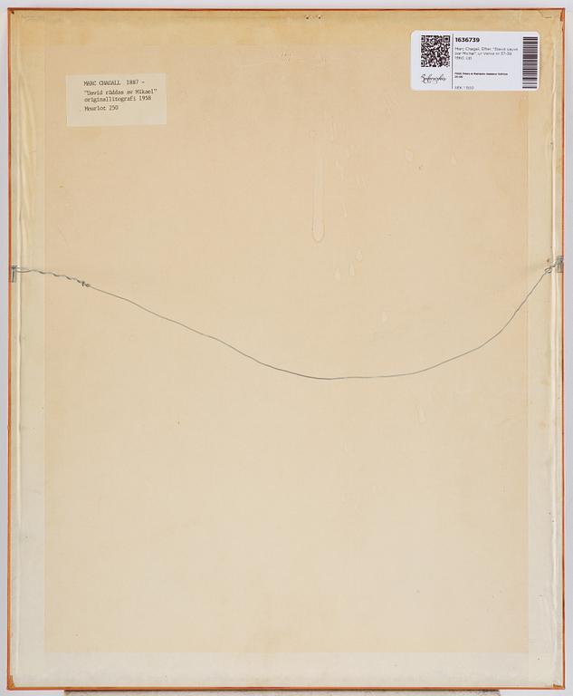 Marc Chagall, After, from Verve no 37-38 1960.