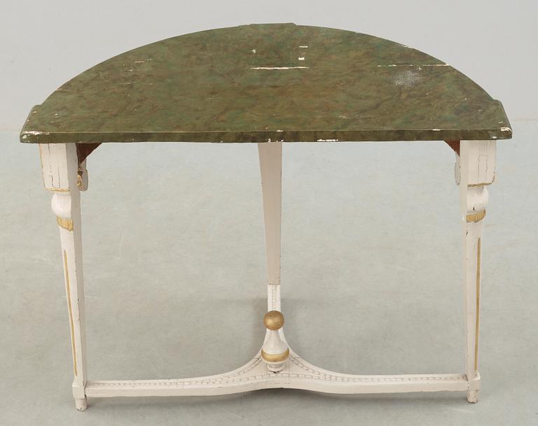 KONSOLBORD, gustavianskt, omkring 1800.