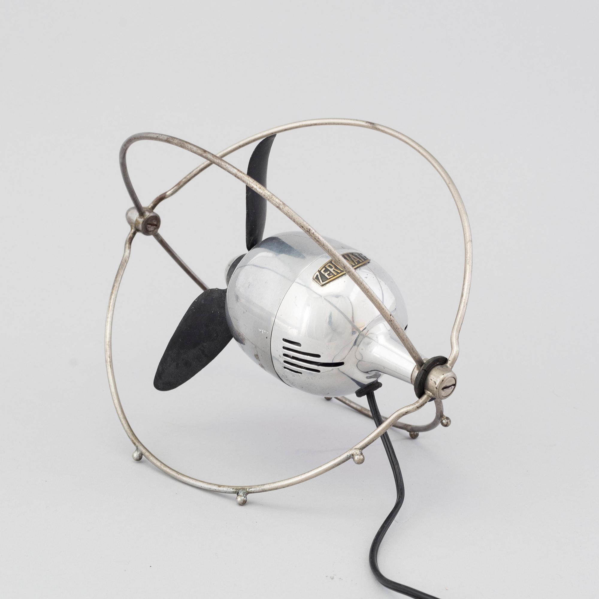 EZIO PIRALI, bordsfläkt, "VE505" Zerowatt , formgiven 1953.
