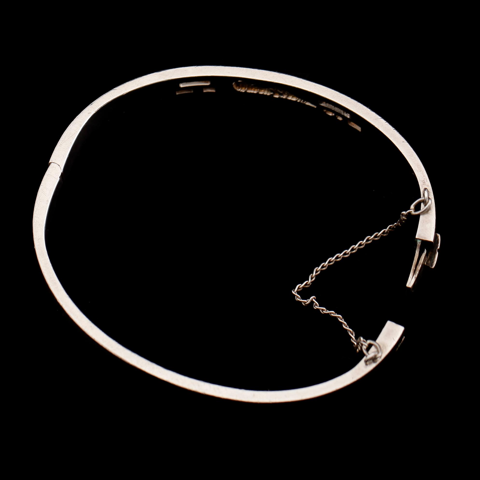 ARMBAND, silver, Wiwen Nilsson, Lund 1950. Vikt ca 31 gram.