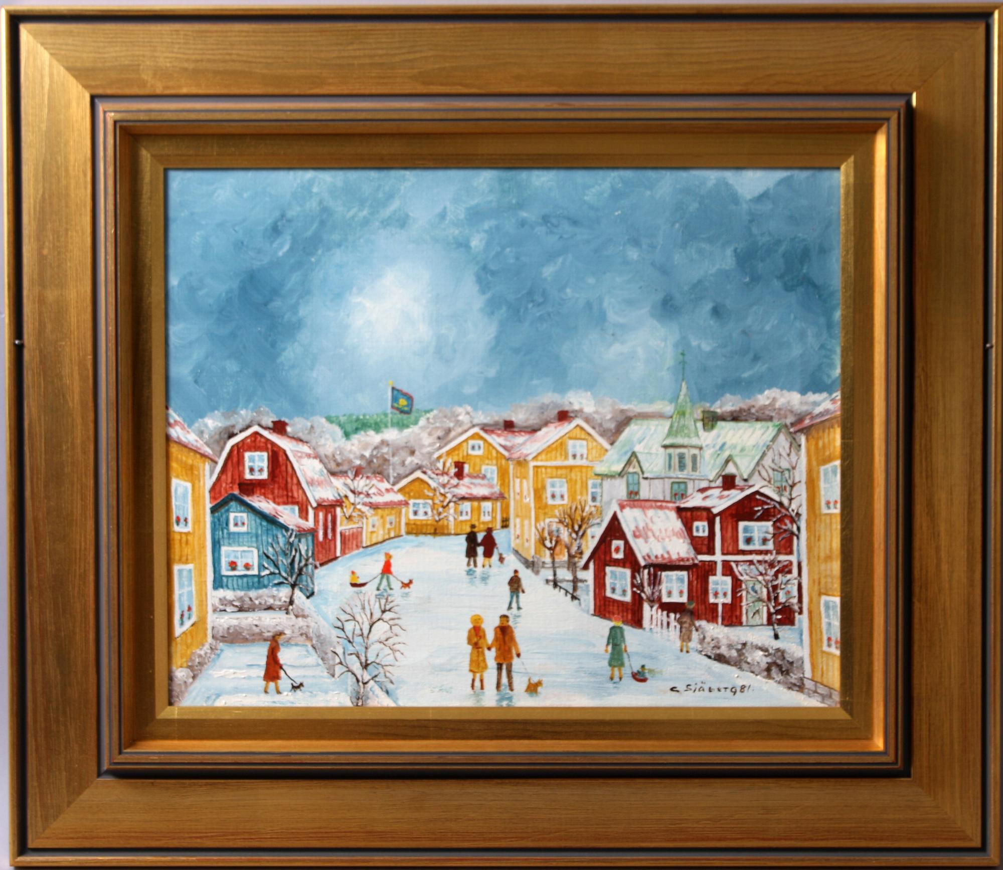 CURT SJÖBERG, C. SJÖBERG, oljemålning, sign.