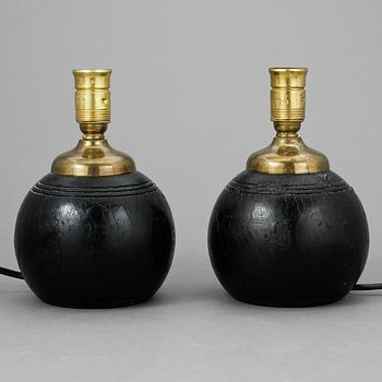 BOWLINGKLOTLAMPOR, sannolikt New England, troligen, 1900-talets början.