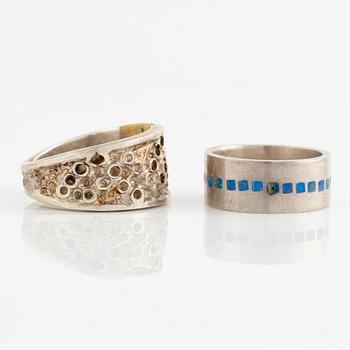 Lars Arby, six rings, silver. Gothenburg, among others, 1966 and 1976.