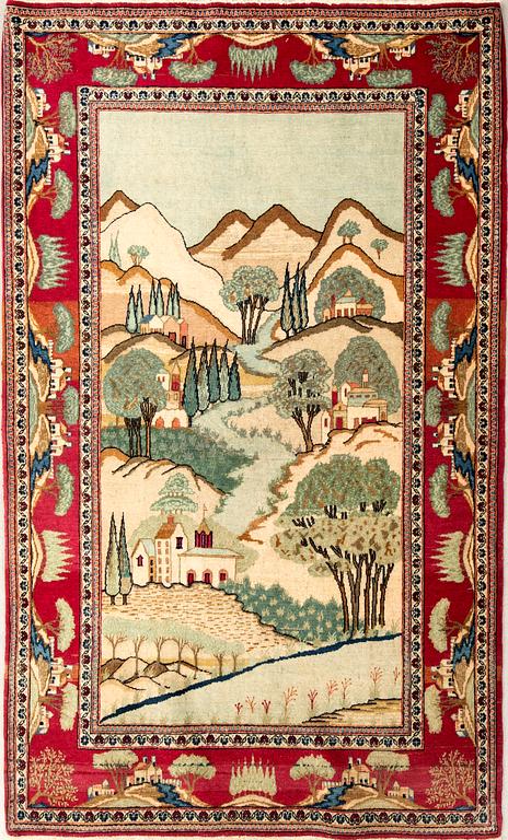 Matta Keshan figural semiantik ca 165x110 cm.