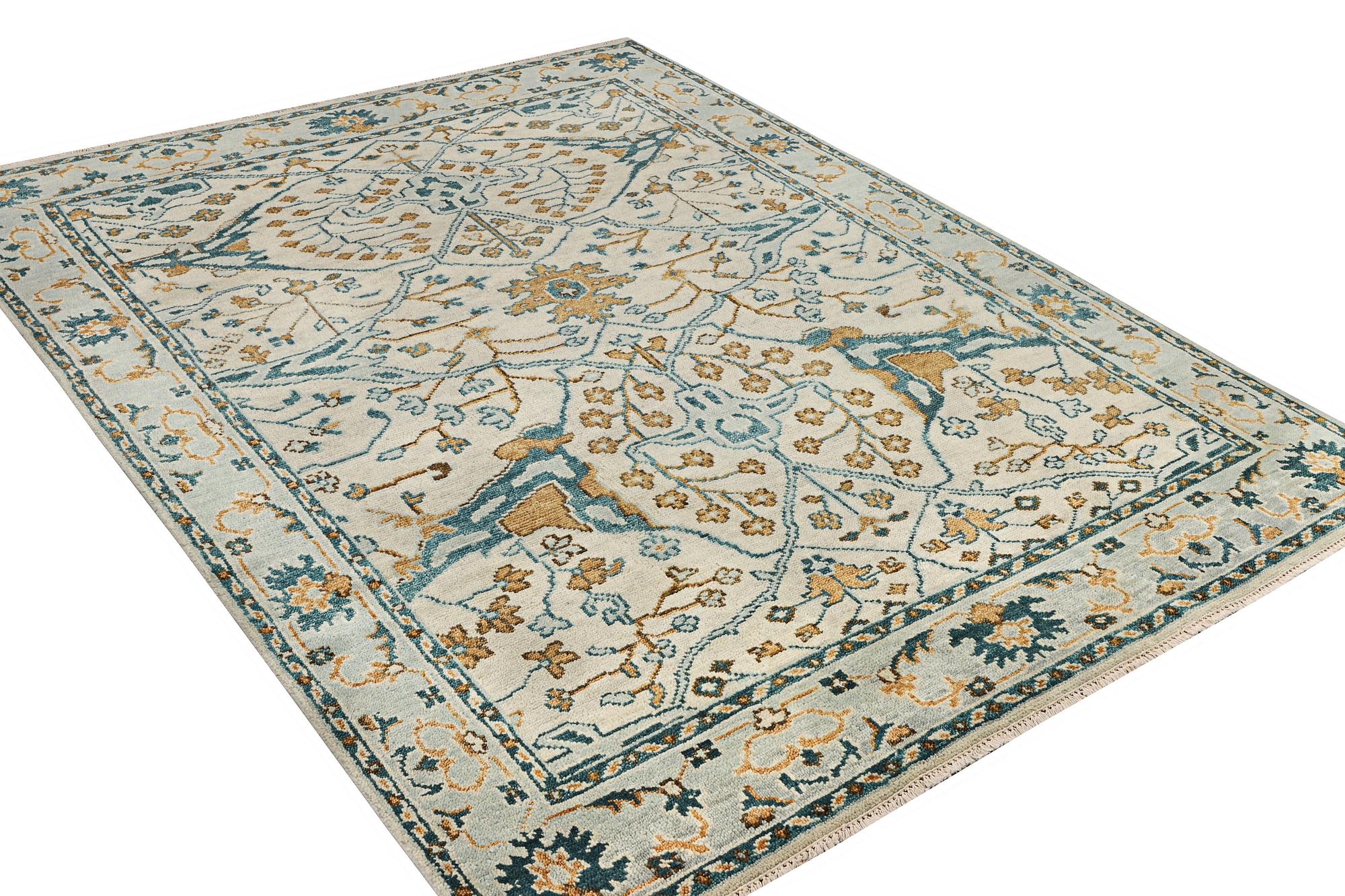 An oriental carpet with Mamluk design, c. 302 x 234 cm.