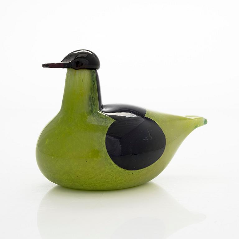 Oiva Toikka, lasilintu, "Tavi", signeerattu O. Toikka Nuutajärvi.