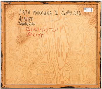 Albert Johansson, olja på pannå, signerad och daterad a tergo 1983.