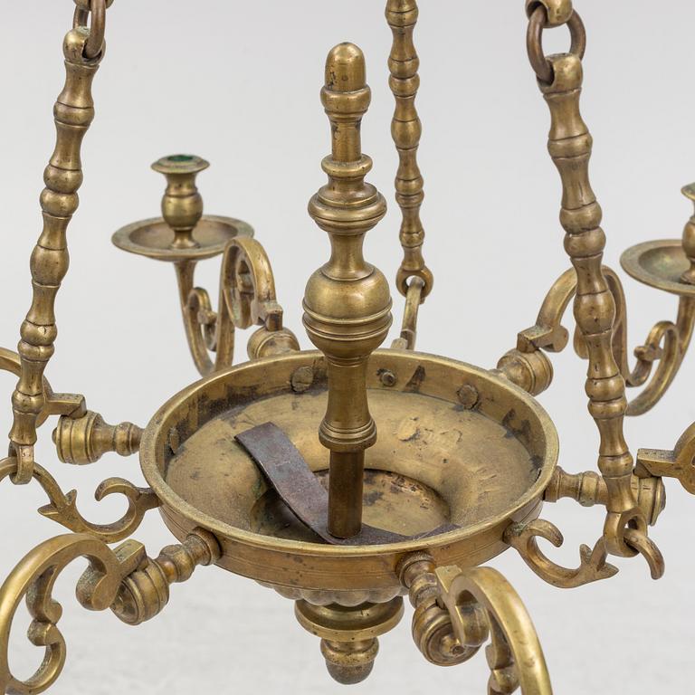 Chandelier, Baroque style, circa 1900.