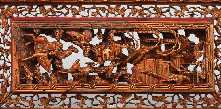 VÄGGDEKORATIONER, ett par, Kina, 1900-tal.