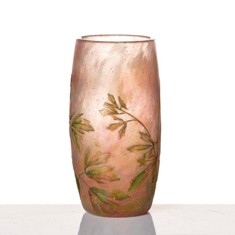 Daum Frères, an Art Nouveau cameo glass vase, Nancy, France, ca 1900.