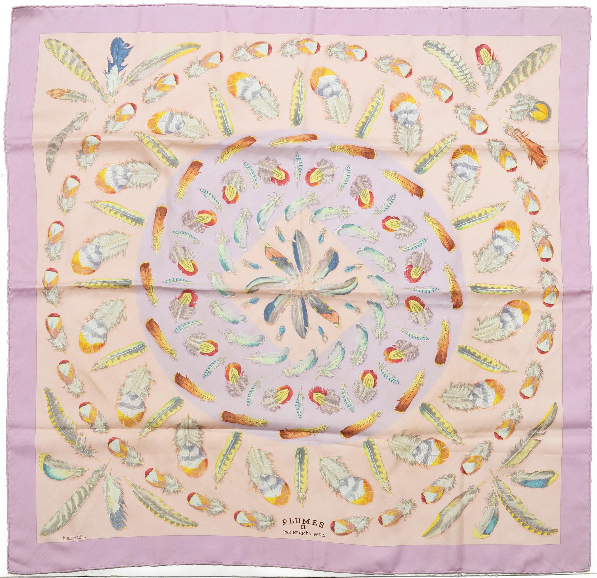 Hermès, scarf, "Plumes II".