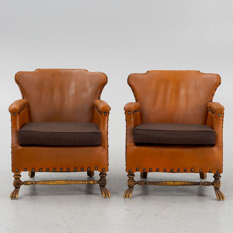 Armchairs, a pair, Swedish Grace, 1920s/30s.