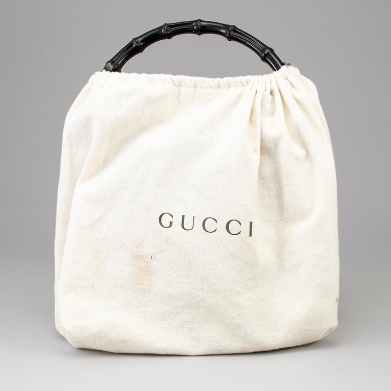 GUCCI, väska, "Bamboo Leather Satchel".