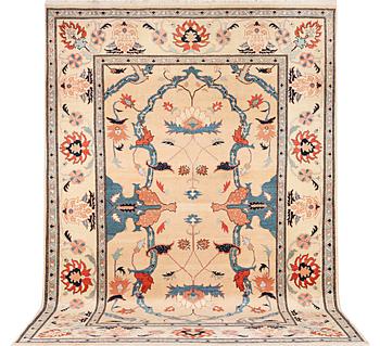 A Mamluk design carpet, c. 425 x 306 cm.