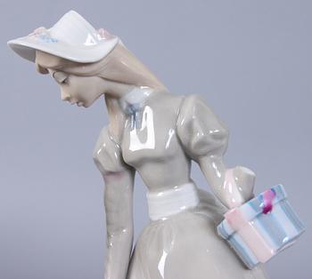 FIGURINER, 6 st, porslin. Bla  Nao samt Lladro,1900-tal.