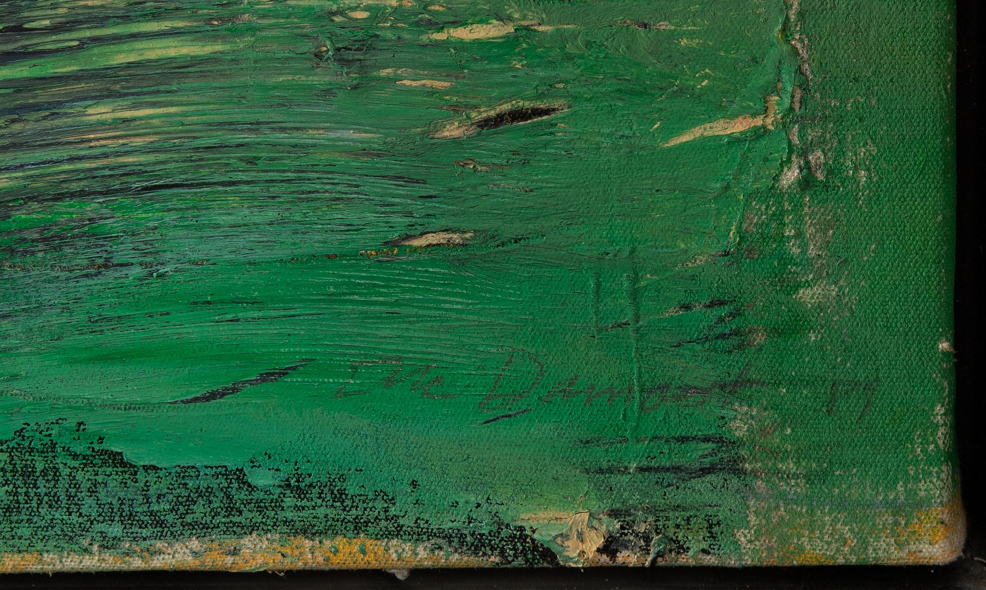 Elba Damast, oil on canvas, signed and dated -89 verso.